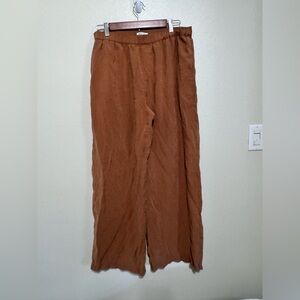 Madewell Tan Elastic-Waist Pants